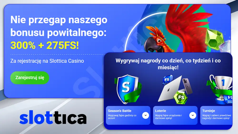 Bonusy i promocje w Slottica Polska
