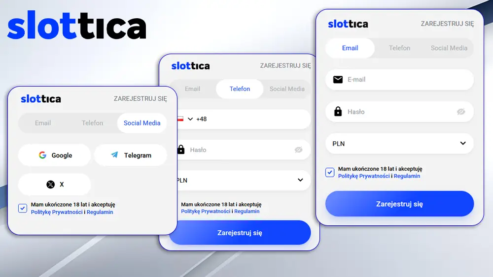 Jak zarejestrować się w Slottica?